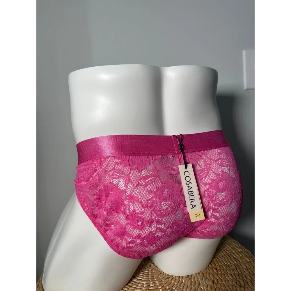 Cosabella‎ Rani Pink Floral Lace Men's Brief Designer European Luxury Underwear